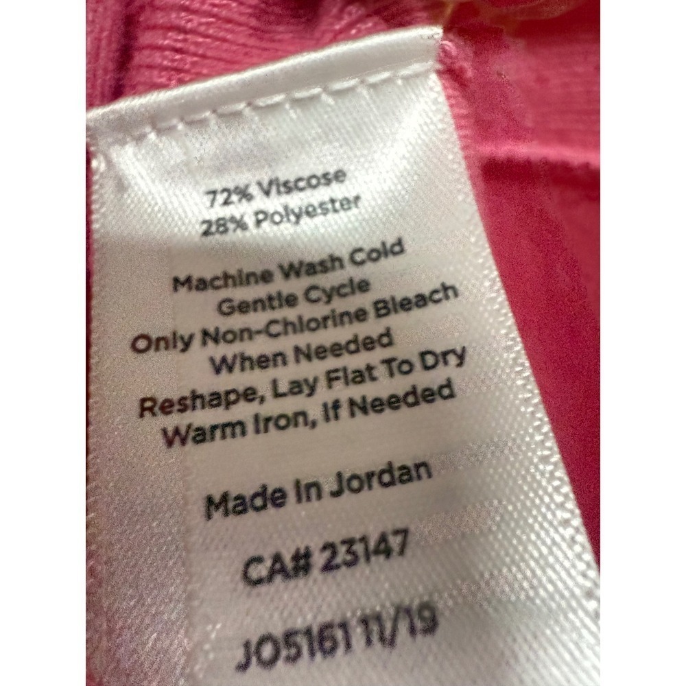 Talbots Puff Sleeve Short Sleeve Pink Sweater Size Large Scoop neck Preppy - Picture 6 of 6